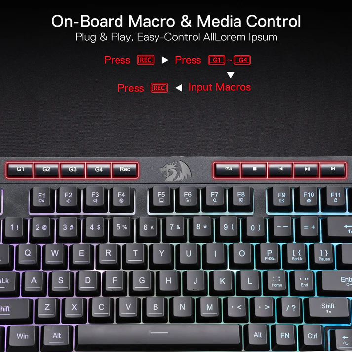 Redragon K515 Shiva RGB Gaming keyboard