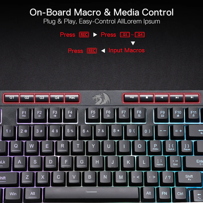 Redragon K515 Shiva RGB Gaming keyboard